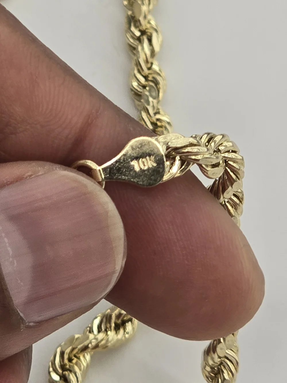 10k Real Gold Rope Chain 5.5 Mm 20 Inches